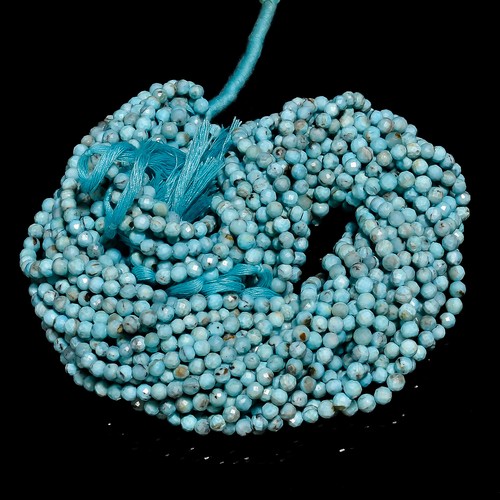 Natural larimar gemstone round - natural,