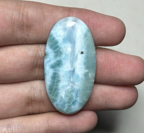 Larimar cabochon gemstone from - larimar,